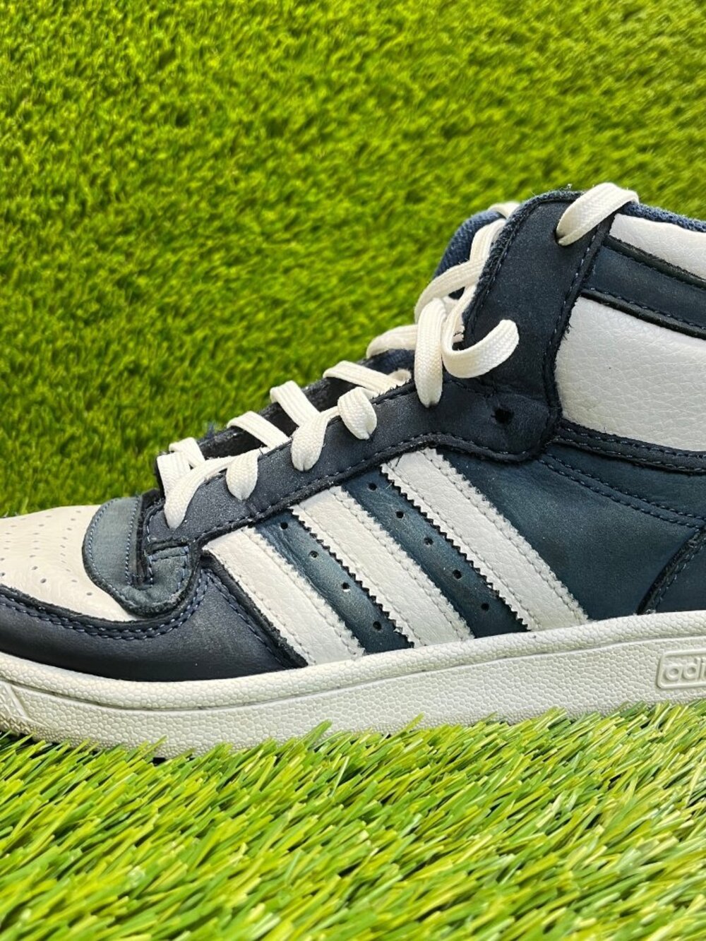 Adidas Top Ten RB J Boys Size 7 Collegiate Navy White Basketball Shoes Sneakers - Picture 6 of 12